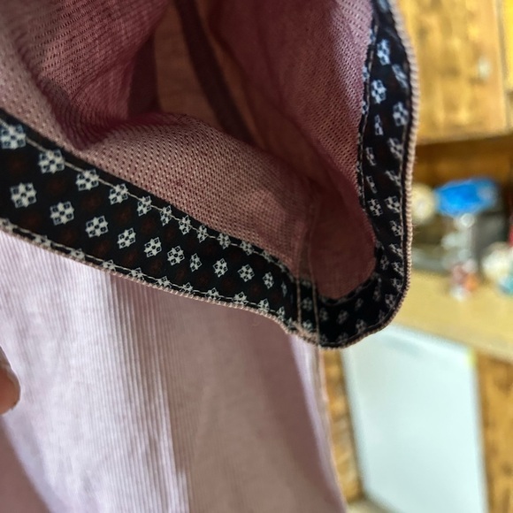 Craft & Flow Pink Casual Button Down Shirt with Short Sleeves size Large - Picture 5 of 9